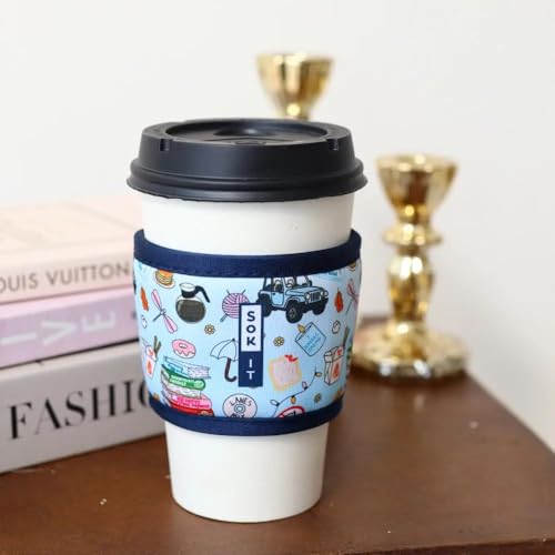 HotSok Coffee & Tea Reusable Insulated Neoprene Cup Sleeve