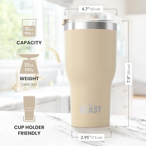 Beast 30 oz Tumbler Stainless Steel Vacuum Insulated Coffee Ice Cup Double Wall Travel Flask
