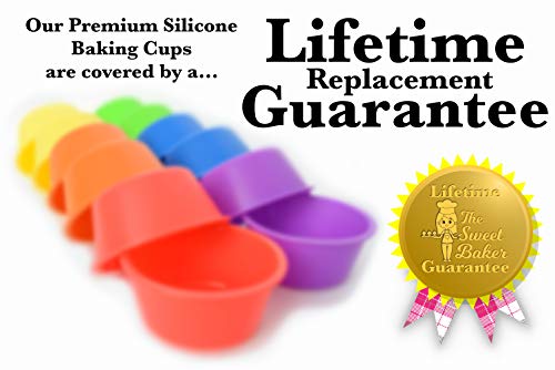 Professional Jumbo Silicone Baking Cups (12 Count)
