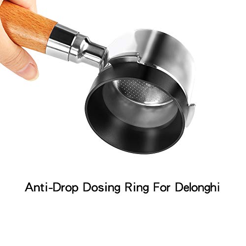 Aluminum Espresso Coffee Dosing Funnel Dosing Ring Funnel Replacement for 53mm Portafilters Espresso Machine Espresso Hand Tampers Accessories