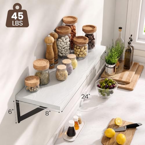 Wall Mounted Floating Shelves Set of 2 (2 Count)