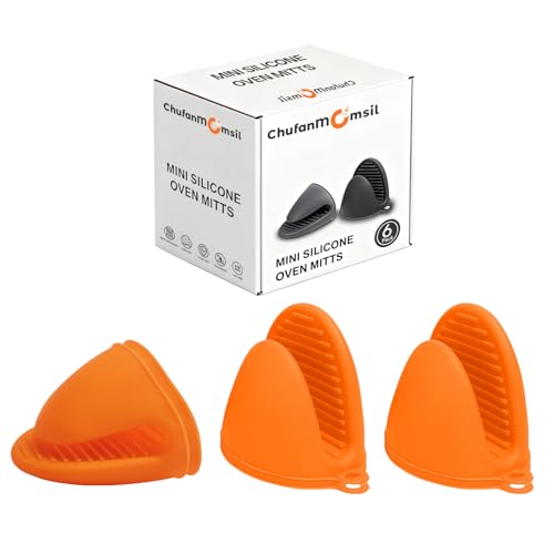 Oven Mitts Silicone Pot Holders Set Heat Resistant for Kitchen (6 Count)