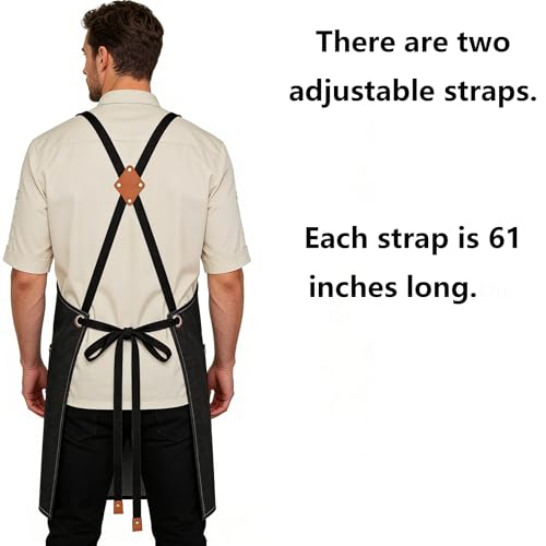 Chef Aprons for Men Women with Oversized Pockets
