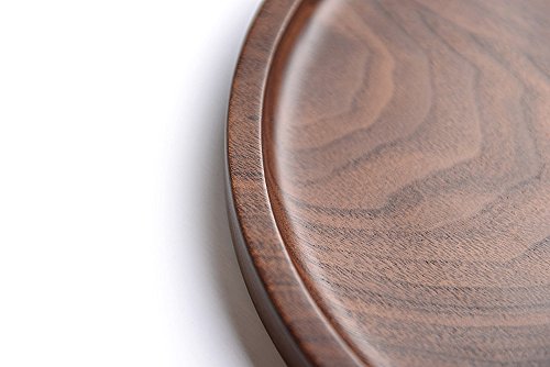 Rustic Walnut Wooden Tray Solid Wood Serving Tray Square Rectangle Platter Tea Tray Coffee Table Tray