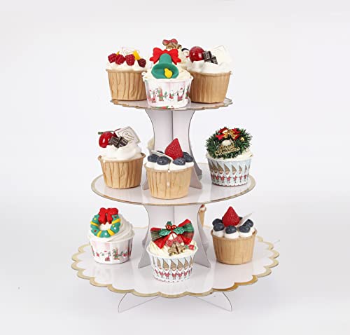 Cupcake Stand with Lace Trim