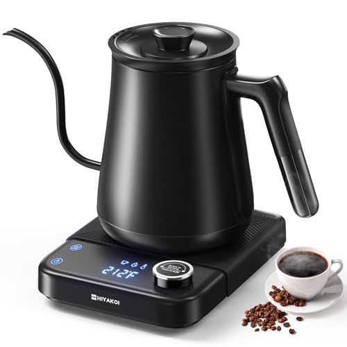 Gooseneck Electric Kettle HIYAKOI with ±1℉ Temperature Control