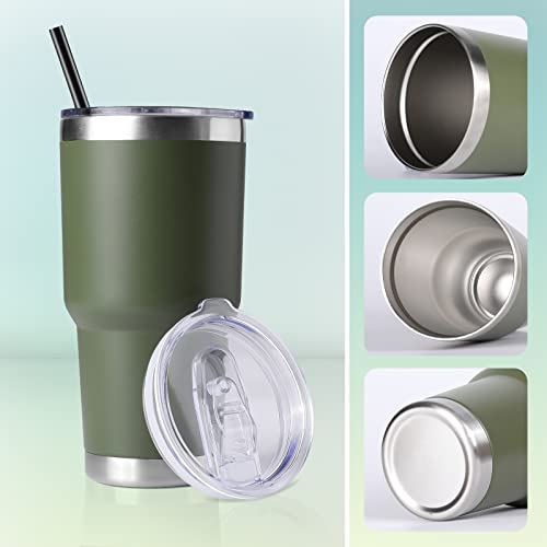 30 oz Tumbler with Lid and Straw (12 Count)