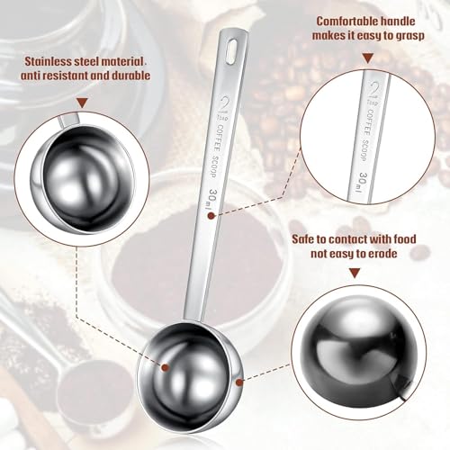 2 Pcs 2 Tablespoon Scoops with Long Handle (2 Count)