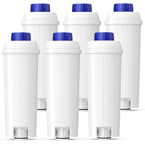 DLSC002 Water Filter Replacement For Delonghi Coffee Machine Filter (6 Count)
