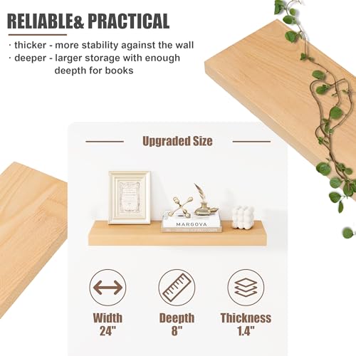 Floating Shelves for Wall (2 Count)