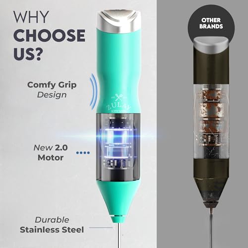 Powerful Frother Wand AA Batteries Included
