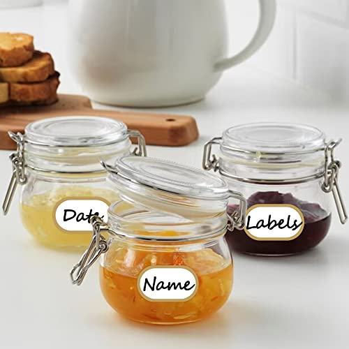 192pcs Removable Bottle Labels Waterproof Self