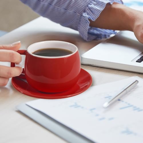 Porcelain Coffee Cup with Saucer 270ml (9.99 Count)