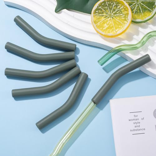 6Pcs Metal Straw Silicone Tips 5