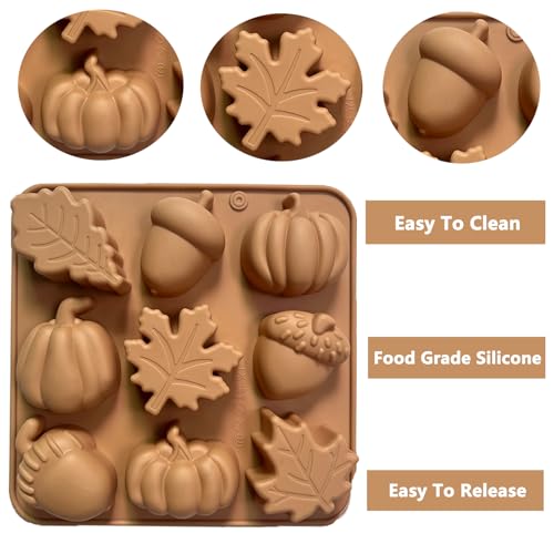 2PCS Fall Silicone Molds (18 Count)