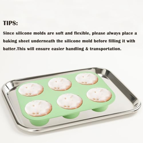 6 Cups Silicone Mini Muffin Pan Set