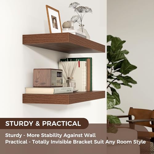 24 Inch Floating Shelves for Wall (2 Count)