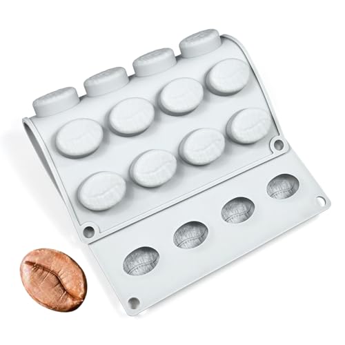 Bakeware Coffee Bean Shape Silicone Mold for Cake Mousse Dessert Chocoalte Non