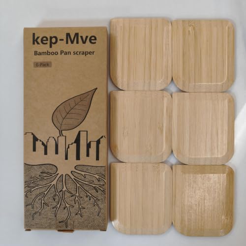 Bamboo Pan & Pot Scraper Tool (6 Count)