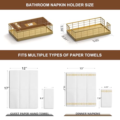 Guest Towel Holder Tray for Bathroom