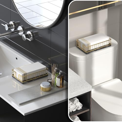 Marble Guest Towel Holder Tray for Bathroom