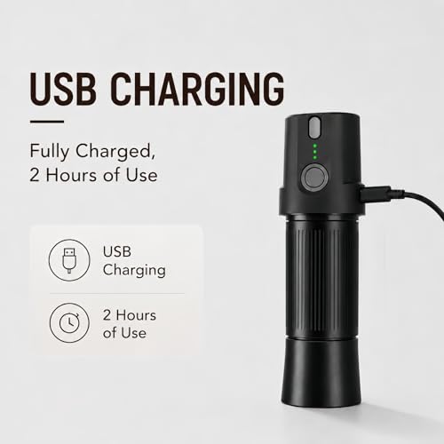 2-in-1 Portable Electric & Manual Coffee Grinder, Black
