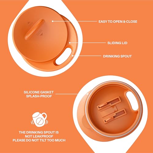 16 oz Insulated Coffee Mug with Lid and Handle