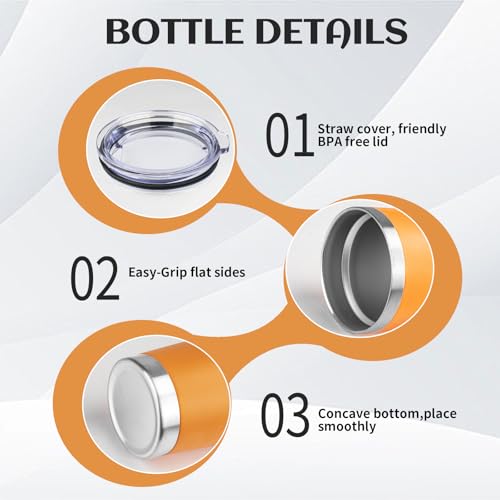 6 Pack 20oz Stainless Steel Travel Coffee Tumbler
