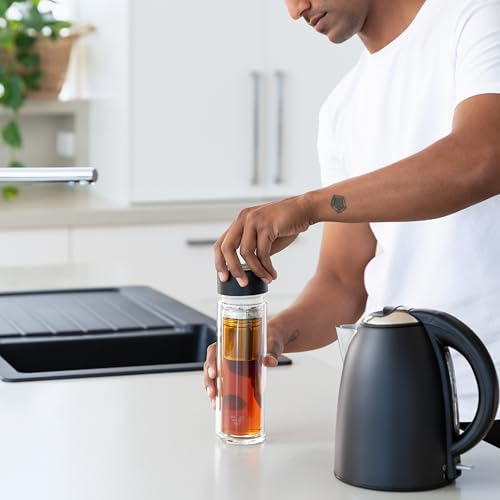 Glass Multi Tea Infuser Bottle 14oz