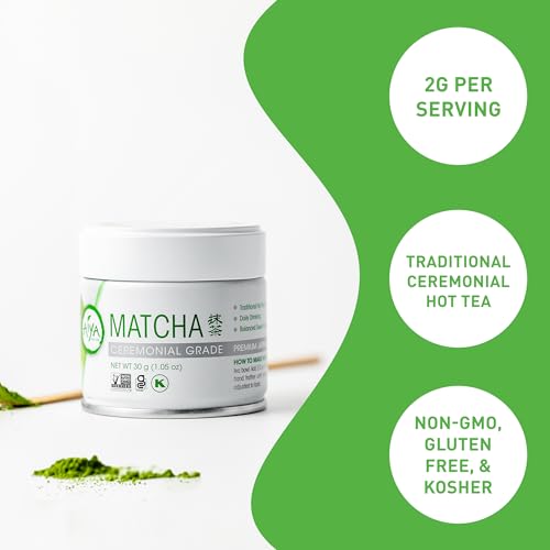 Aiya Authentic Japanese Premium First Harvest Ceremonial Grade Matcha Green Tea Powder (30 Gram(s))