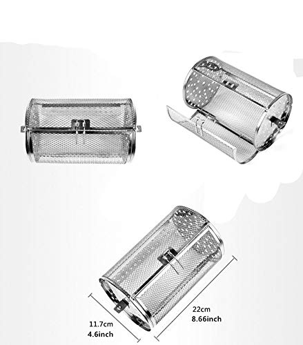 Stainless Steel Rotisserie Grill Roaster Drum Oven Basket