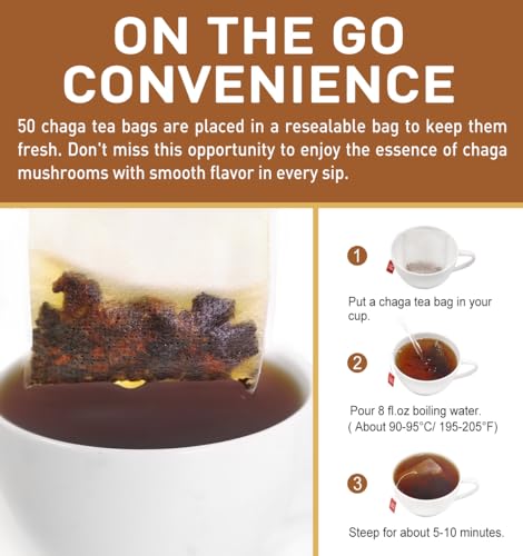 Chaga Tea Bags (50 Count)