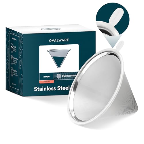 Upgraded Pour Over Coffee Filter with Silicone Tab