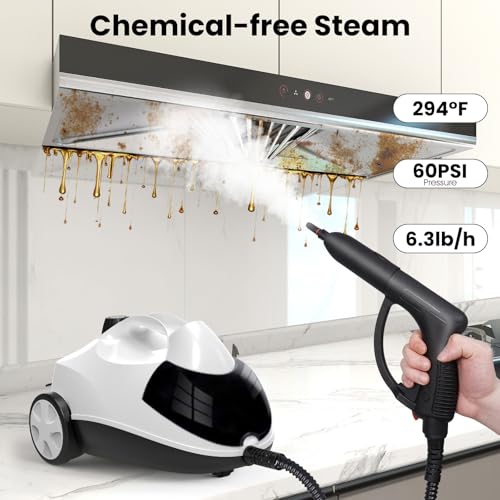Steam Cleaner 1.5L Steamer for Cleaning Fast Heating 6