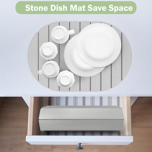 Stone Dish Drying Mat for Kitchen Counter