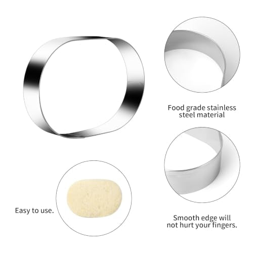Pill Capsule Long Oval Cookie Cutters 4 Sizes (4 Count)