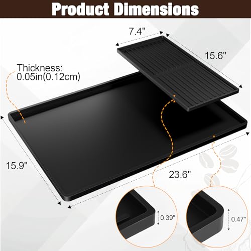 Mini Fridge Silicone Mat & under sink mat 24"x16"x0.4"