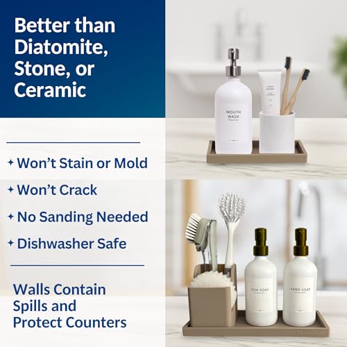 Countertop & Vanity Silicone Tray (2 Count)