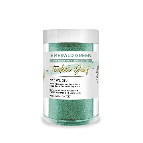 Bulk Size Emerald Deep Tinker Dust Edible Glitter Jar