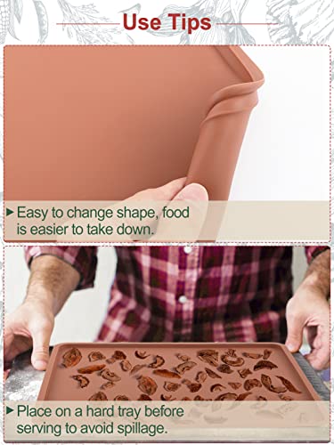 4PCS Silicone Food Dehydrator Sheets with Edge