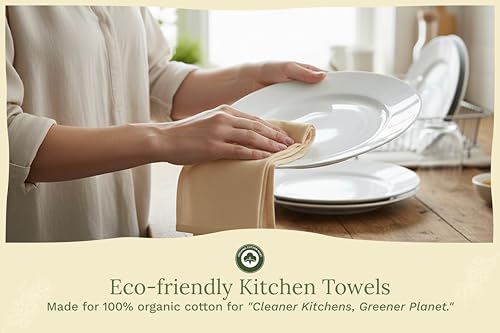 Organic Cotton Beige Flour Sack Towels (10 Count)