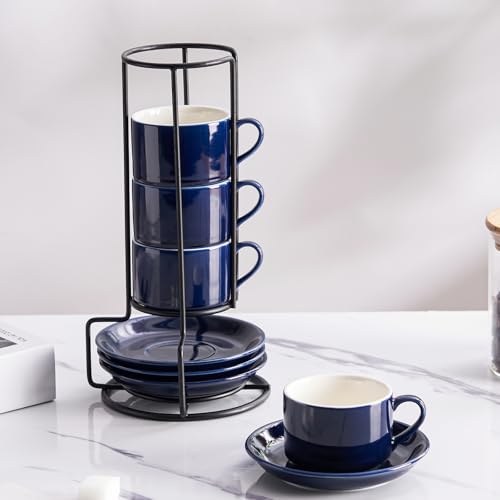 2.5oz Espresso Cups Set of 4 (4 Count)