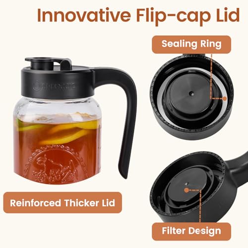 Mason Jar Pitcher with Tea Filter