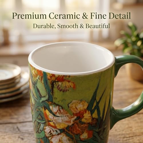 17oz Ceramic Coffee Mug with Lid