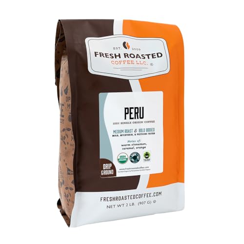 Organic Peru Drip Ground Coffee (32 Ounce)