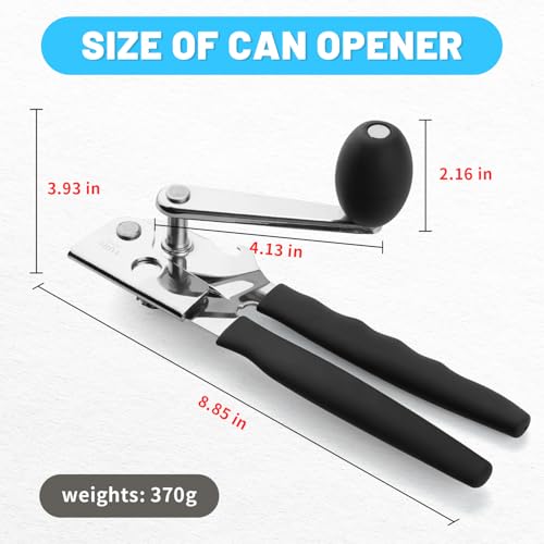 Manual Heavy Duty Crank Commercial Can Opener Cozy Long Handles