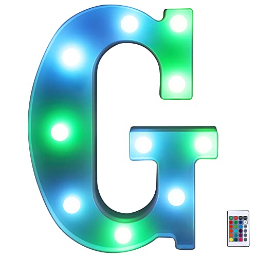 Colorful LED Letter Lights with Remote