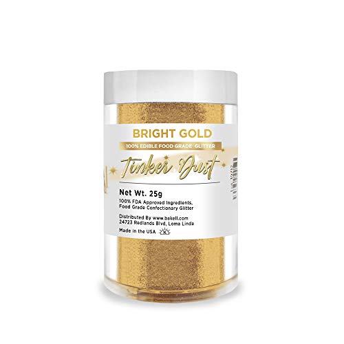 Bright Gold Edible Glitter