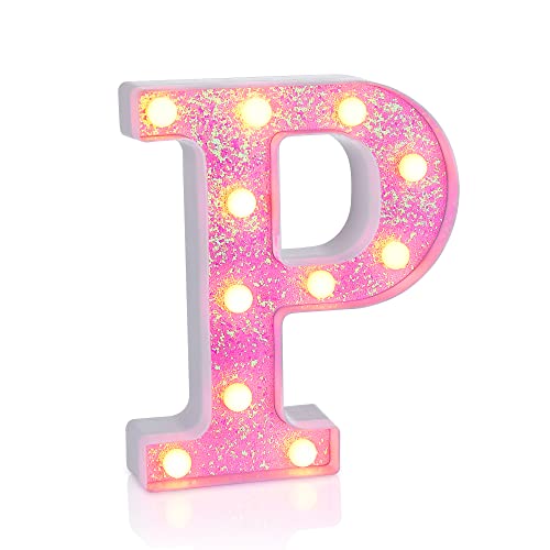 Pink Light up Letters (4.2329 Ounce)