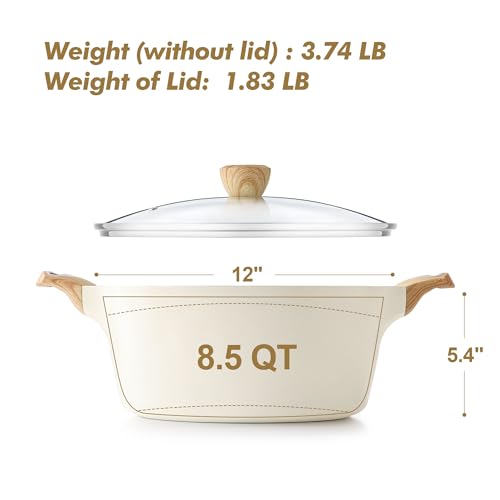 Ceramic Nonstick Stock Pot with Lid
